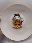 New Hello Kitty 46OZ Ceramic 9IN Serving Bowl / Candy Dish Halloween Pumpkin. Fixed Price $34.99.