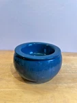 Tastefully Simple Dip Chiller Server Teal Blue 2-PC Textured Ceramic #421885. Fixed Price $12.99.