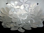 Ikea Stockholm Monica Mulder Design Stainless Steel Metal Floral Fruit Bowl 16". Fixed Price $61.75.