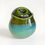 Sango China Nova Green 3.75" Sugar Bowl & Lid - Discontinued #4935 Vintage Mcm. Fixed Price $14.00.