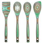 Island Bamboo Pakkawood 4 Piece Cooking & Serving Utensil Set, Mint. Fixed Price $39.95.