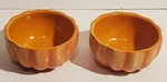 Celebrate It! Fall Thanksgiving Pumpkin Shape Ceramic Ramekin Bowl LOT/2. Fixed Price $8.99.