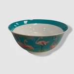 Portmeirion Sara Miller Green Tahiti Flamingo Candy Bowl 6". Fixed Price $8.68.