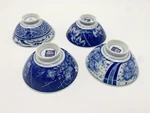 Vtg Pier Japanese Rice Bowl Hashi Chopsticks & Rests 12 Pc Blue/white Box Set. Fixed Price $34.99.