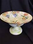 ++ Mackenzie Childs Wildflowers Large Enamel Compote Green 89221-386. Fixed Price $161.09.