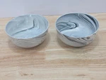 Marble Swirl Divitis Home Blue Fusion Porcelain Cereal Soup Bowls Set Of 2. Fixed Price $9.59.
