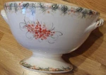 Arte Italica Natale Footed Bowl With Rope Handles Centerpiece Serving Italy. Fixed Price $235.00.