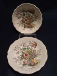 Pair Of Vintage Royal Doulton Dessert Salad Bowls 5/8" Hampshire D-6141. Fixed Price $69.50.