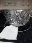 Marquis By Waterford Crystal Lacey Design Serving Bowl 9" Diameter, New Unused.. Fixed Price $59.00.