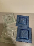 4 Set Iti Green Shot Glass Square Coasters Trinket Dish X New. Fixed Price $32.00.