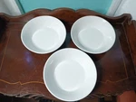 Lot Of 3 Ikea 21878 White 6" Rice/soup/cereal/salad Bowls. Fixed Price $9.99.
