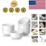 Stackable 20 Oz White Ceramic Bowls - Ideal For Home And Housewarming Gifts. Fixed Price $44.99.