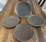 4 - Vera Wang Wedgwood Naturals 11" Graphite Dinner Plates Free Shipping. Fixed Price $50.00.