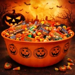 Reusable Halloween Party Plastic Serving Bowl Tableware. Fixed Price $16.99.