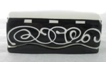 Ann Mallory Americaware Black White Swirl Modern Butter Dish Cover Handpainted. Fixed Price $24.99.