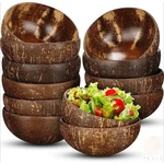 Polished Coconut Bowls Wooden Spoon Set Natural Salad Smoothie Kitchen Gift. Fixed Price $11.47.