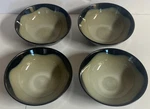 Lot Set Of Sango Prelude Black Bowls 4508 Geometric Cereal Or 7.75" Soup. Fixed Price $28.99.