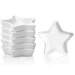 Delling Star Shaped Soy Sauce Dishes Set Of 6, Ceramic Dipping Bowls 1.3 Oz, .... Fixed Price $26.37.