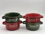 Mulberry Soup Bowl Bright Speckled Collection Double Handles Ceramic. Fixed Price $34.99.