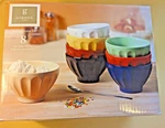 Gibson Home Sensations Ii Set Of 8 Ice Cream Bowls 2013 Nib. Fixed Price $25.00.