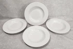 4 Vint. Delco Ceramicor Porcelain Restaurant Ware Wide-rim 12 Pasta/soup Bowls. Fixed Price $49.99.