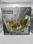 Prodyne Illusions Acrylic 6 Qt Salad Bowl & Server New. Fixed Price $29.95.
