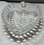 Vintage Ruhrglas West Germany Glass Grape Cluster Dish Small Clear Fruit. Fixed Price $6.99.