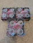 Set Of 12 Studio Nova Citadel Clear Glass Ruffled Footed Dessert Dishes Bowls. Fixed Price $36.00.