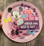 Zak Brand Disney Minnie Mouse Melamine Toddler Meal Dinner Plate. Fixed Price $11.00.
