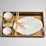 Mud Pie Sanibel Koi Sushi Set Ceramic Fish Plate 9" Dip Cups & Chopsticks. Fixed Price $23.80.