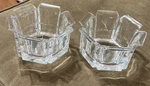 Vintage Pair Acrylic Lucite Clear The Regal Bowls Grainware 4 X 5.75. Fixed Price $30.00.