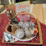 Mega Vintage Christmas Bundle: Solid Vtg Wood Pie Basket, Holiday Book Etc... Fixed Price $35.99.
