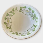 Homer Laughlin Eggshell Georgian Cotillion Usa 8.5" Floral Bowl Gold Trim White. Fixed Price $16.00.