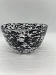 Tag Black Confetti Bowl (G10006) Glass White Art Small Candy Decor. Fixed Price $22.27.