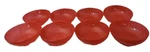 Lot Of 8 Vintage Tupperware Elegant 4794A Red Cereal Salad Dessert Bowls. Fixed Price $29.09.