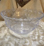 1 Of Party Essentials 8 Qt. Embossed Punch Bowls - Clear Plastic. Fixed Price $20.00.