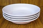 Set Of 4 Waechtersbach Fun Factory 8" Rim Soup Bowls In White New. Fixed Price $22.95.