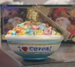 Old World Christmas Bowl Of Cereal Glass Ornament 32477 Nwt W/ Owc Gift Box. Fixed Price $16.99.