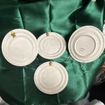 Juliska Acanthus Gold Cocktail Plates Whitewash, Set Of 4. Fixed Price $92.03.