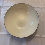 Lenox Cream Olympia X-303P Platinum Rim Round Serving Bowl 9-1/8" Usa 1952-1982. Fixed Price $35.00.