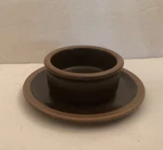 2 Rego E398-44 -stoneware Small Bowl & Plate- Brown Replacements. Fixed Price $11.98.