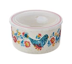 Pioneer Woman Stoneware Food Storage Container Mazie Pattern Large. Fixed Price $33.92.
