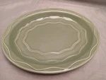 Syracuse China Cantina 11.5X9.25 Oval Platter Moss Green? Sage?. Fixed Price $16.00.