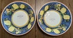 Ceramiche Italia Lemon Motif Pasta/soup Bowls Made In Italy Set Of Two. Fixed Price $45.00.