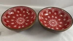 2 Levi Strauss & Co Red 7 Diameter Mango Wooden Serving Bowl Made India. Fixed Price $9.99.