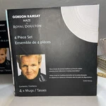 Gordon Ramsay Maze By Royal Doulton Set Of 4 Mugs White Nib!. Fixed Price $28.00.