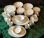 Empress " Arcadia - Dinnerware Set For Eight 63PIECES # 1015. Fixed Price $327.66.