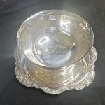 Wallace Silverplate Ornate Rim Bowl 247. Fixed Price $40.00.