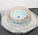 New Four Pc 2 Plates Bowls Heritage Pavilion Denby Langley England. Fixed Price $74.95.