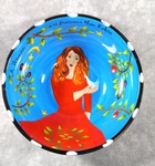 Woman Of Valor Decorative Bowl By Jessica Sporn Prosperity Tree Doves 2009. Fixed Price $14.99.